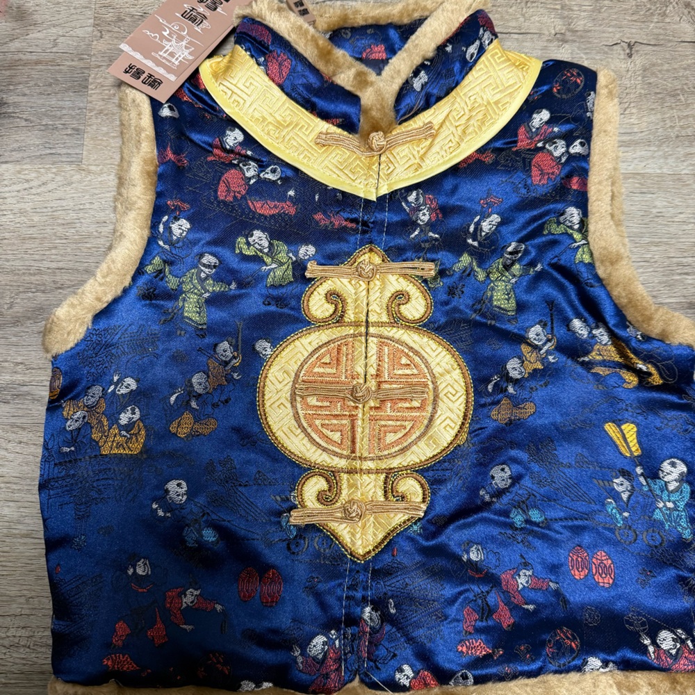 Chinese traditional vest for kids (size 2-3 yo) NEW